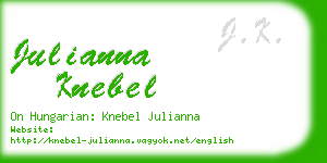 julianna knebel business card